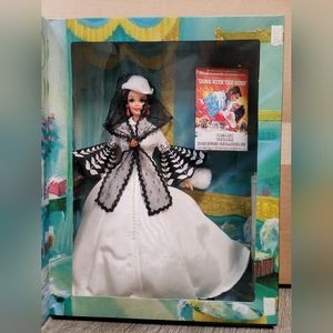 1994 Barbie as Scarlett O’Hara Black & White Dress #13254 By Mattel NIB
